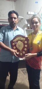 हेंड बाल मे उत्कृष्ट प्रदर्शन किया कुमारी अंशु बंजारे ने