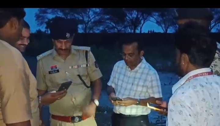 कर्रा नाला जलाशय एवं प्रभावित क्षेत्रों का कलेक्टर-एसपी ने किया निरीक्षण