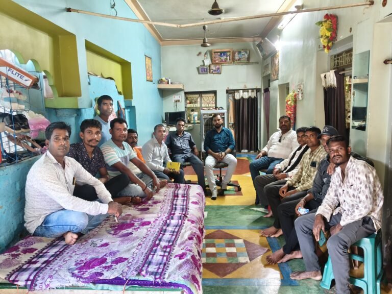ग्राम कांसा में भीम रेजिमेंट का सदस्यता अभियान का हुआ आयोजन